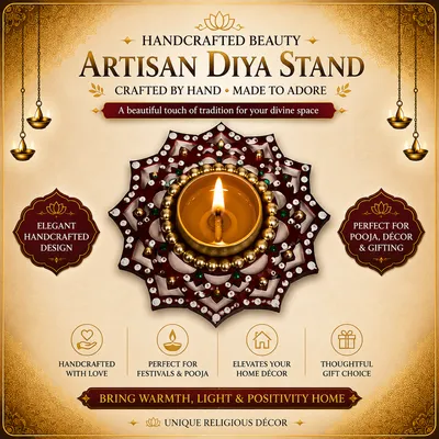 Diya Stand lakha color